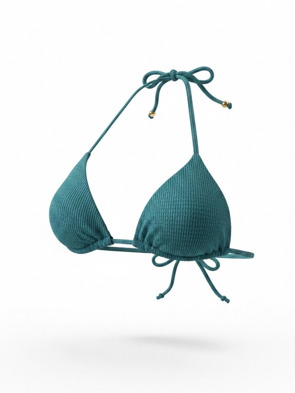 NWT Luli fama HAVANA NIGHTS Teal Triangle Bikini Top